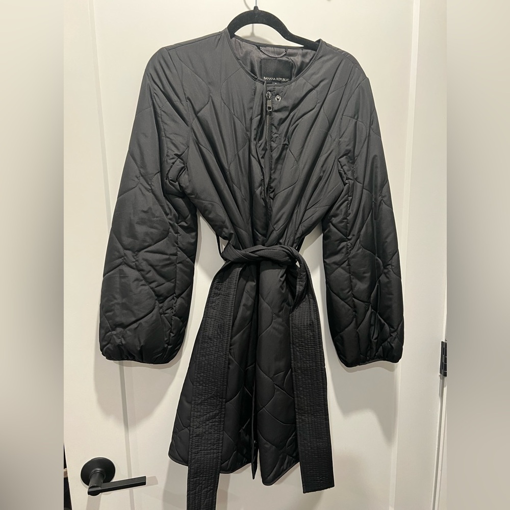 Banana Republic Belted Slim Puffer Jacket